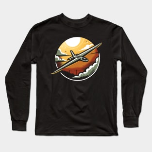 Glider Sailplane Biplane Long Sleeve T-Shirt